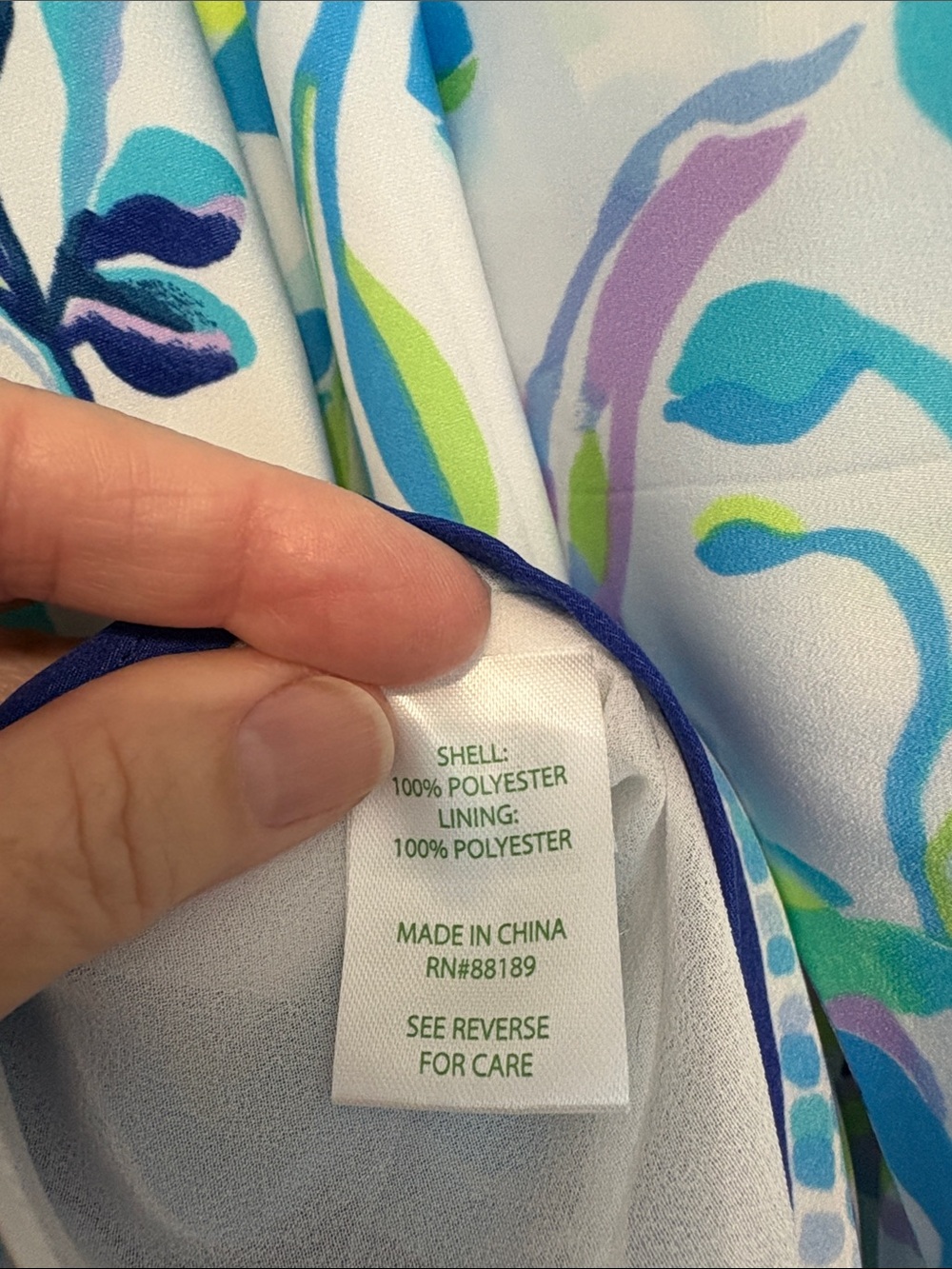 Lilly Pulitzer Halter style  blouse with Gold Ring Detail - Picture 8 of 8
